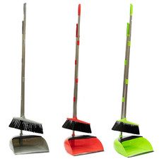 Long Handled Dustpan and Brush Set Floor Sweeper Broom Kitchen Dust Pan