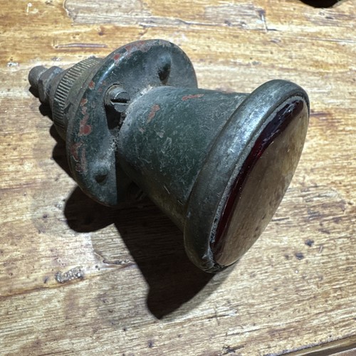 Vintage brass rear lamp - brass, –