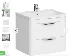 Radius Wall Hung 2 Drawer