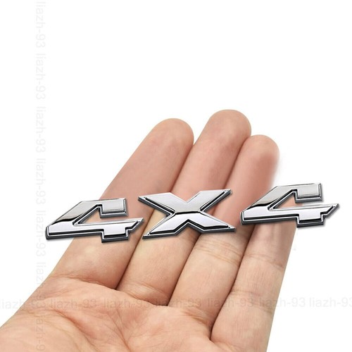 Sticker 4x4 chrome - 3d,