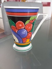 Wren"WOODSTOCK" Art Deco Clarice Cliff Inspired Mug.Fine Bone China.RARE PATTERN
