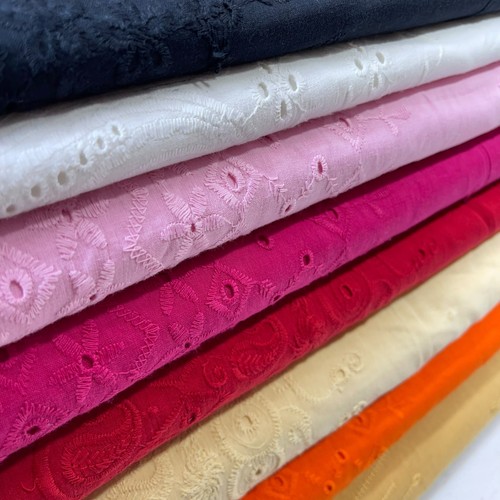 100 cotton lawn broderie - lawn,