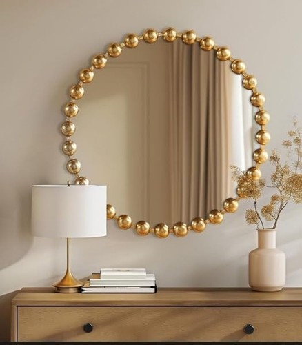 Round wall mirror - wall,