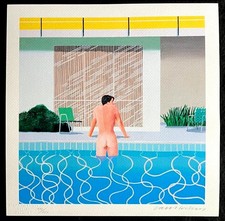 David Hockney Lithograph COA