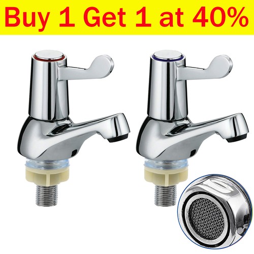 Lever basin sink taps - basin, pillar