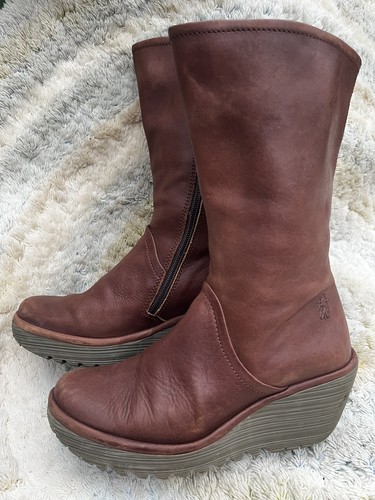 Fly london tan brown leather - london,