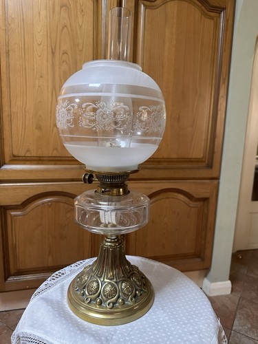 Oil lamp clear glass - oil,
