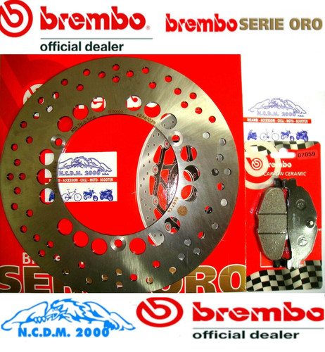 Rear brake disc - brake, pads
