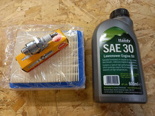 Mountfield Empress Service Kit. Air Filter Spark Plug & Engine oil B&S Quantum 