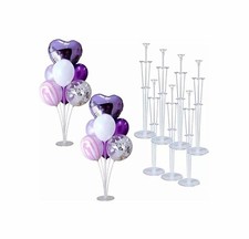 2,4,6, 10 Table Balloon Stand Kit, Balloon Sticks & Holders for Party Decor