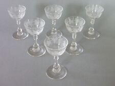 6 Vintage Grape Vine Etched