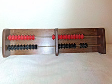 Vintage handmade abacus black