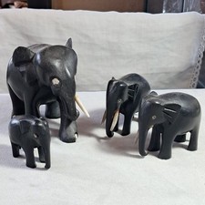 Vintage Carved Wooden Elephant