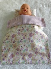 Dolls Pram Cot Bedding Set