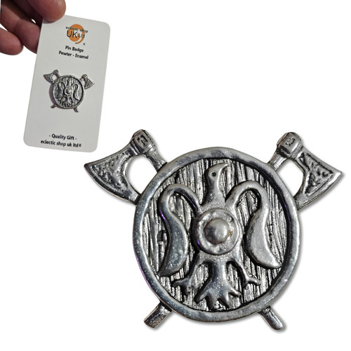 Viking shield pin - pin, pewter
