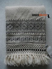 ZARA HOME Beige Pure Wool