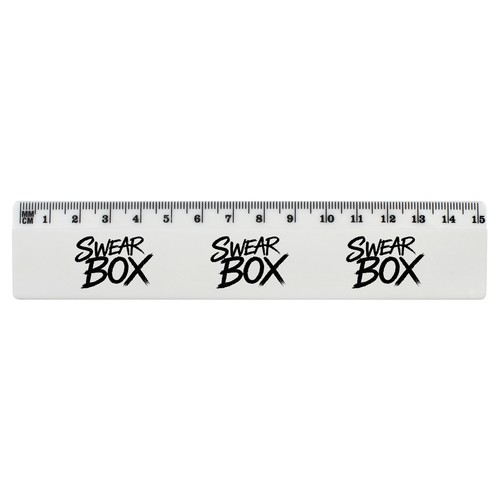 Swear box white plastic - 'swear,