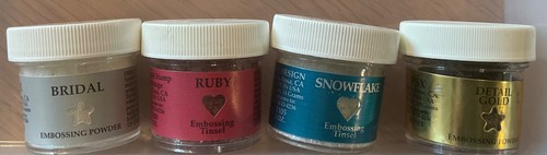 Embossing powders tubs x - powders,