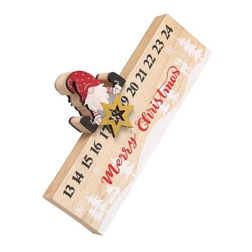 Christmas wood advent calendar - christmas,