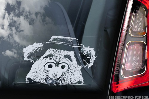 Fozzie bear car sticker - fozzie, bear,