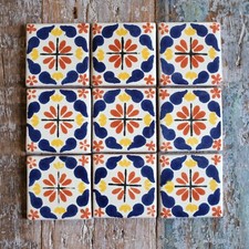9 x  Ceramic Mexican Tiles
