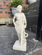 Asclepius Greek God of Medicine & Healing Alabaster Sculpture Statue