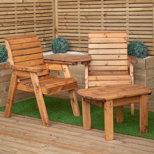 Seater chunky rustic wooden - 2,