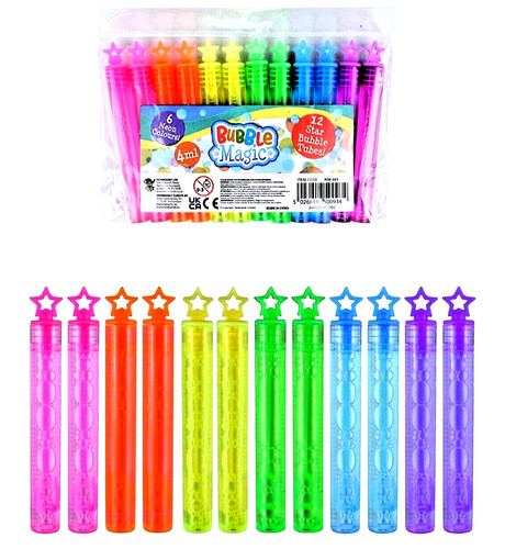 Neon bubble tubes star - neon,
