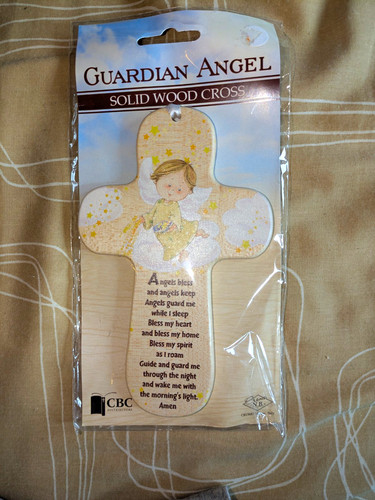 Guardian angel solid - angel, wood
