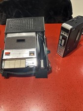 Vintage 1970s Cassette Tape Recorders GENERAL ELECTRIC & REALISTIC MINISETTE V
