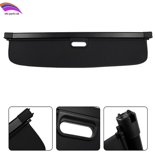 Black rear parcel shelf - black, boot