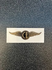 Coventry Eagle - 2off vinyl self adhesive sticker 95x35mm (Gold/Black on clear)