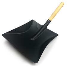 Large Metal Hand Shovel Grit Snow Coal Ash Removal Garden Outdoor Wooden Handle