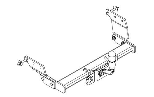 Flange neck tow bar for - flange,