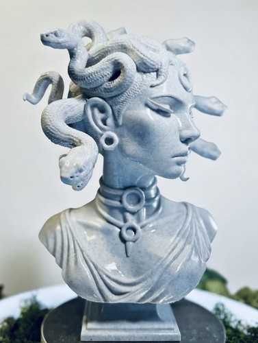Medusa bust marble color - medusa, hd