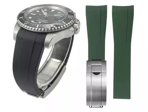 20mm curved end silicone watch - 20mm,