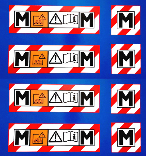 Class safety sticker - 8x, m