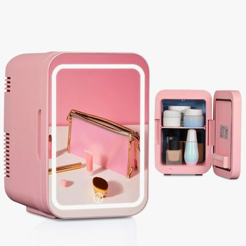 Mini fridge with led mirror - 4l,