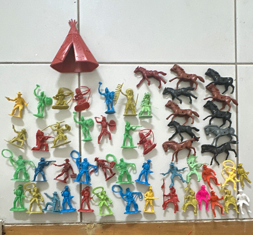 Toy cowboys and indians - toy,