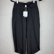 Halara Pants Women’s M Petite Breezeful Palazzo Wide Black Flowy Boho NWT