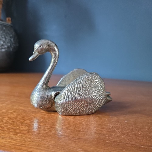 Vintage cast metal - metal, swan
