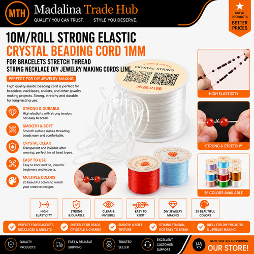 Strong stretch elastic - strong, beading