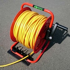 Compact Metal Hose Reel With 100 m Of 6 mm Hose & Bracket - Window Cleaning Reel