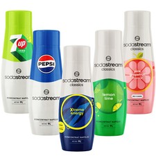 Set of syrups for carbonator SODASTREAM mixed flavours 5x440ml