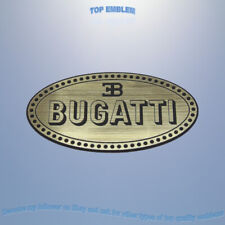 BUGATTI 60x30mm emblem brusched badge ASK logo decal sticker plate aufkleber