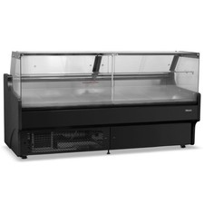NEW SERVE OVER COUNTER FRIDGE DELI CAFE WITH UNDERSTORAGE BLACK 1955mm £2140+VAT