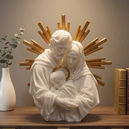 Holy family statue - family,