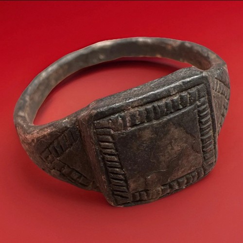 Medieval islamic silver ring - medieval,