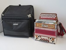 1999 Franz Parz Traditional Austrian 3-Row Melodeon with Case