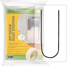 BLOSTM Zip Door Cover Dust Protector Plastic Curtain Home Renovation Barrier